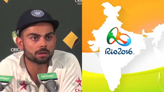 Kohli came down on criticism of the Indian players in the Olympics and the