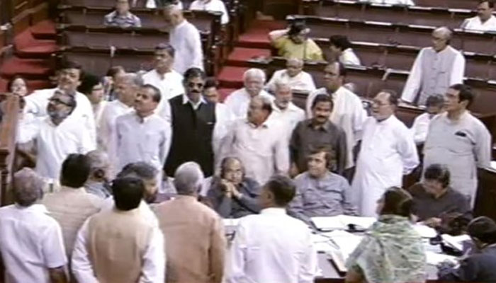 rajya-sabha-adjourned-after-opposition-raised-slogan-protesting-over-evm-issue