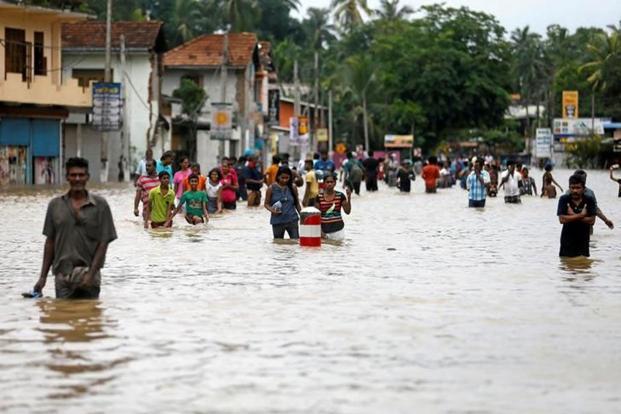 90 people die due to heavy flooding and landslide in Sri Lanka
