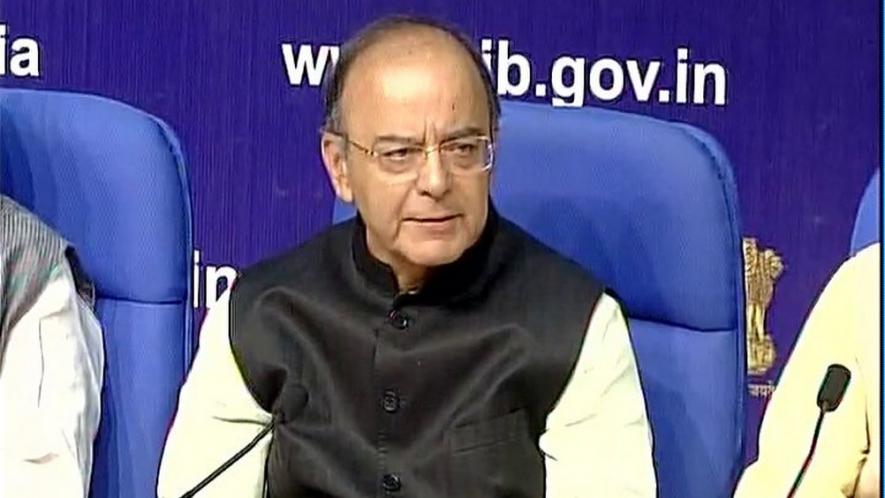 finance-minister-addresses-press-conference-on-modi-government-3-years