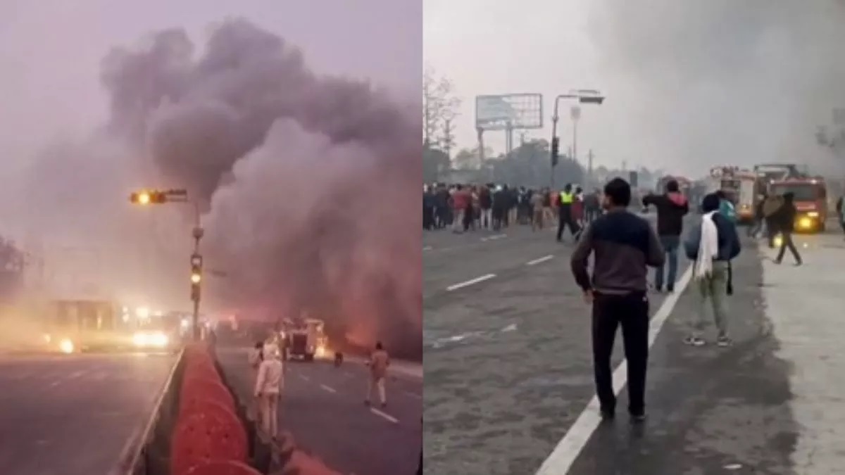 Eight people burnt alive, 35 injured in gas tanker explosion in Jaipur; 40 vehicles caught fire on highway