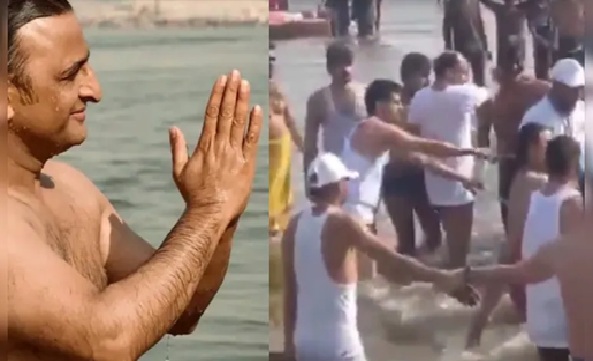 Maha Kumbh 2025: Akhilesh Yadav reached Prayagraj, took a dip in the Triveni Sangam