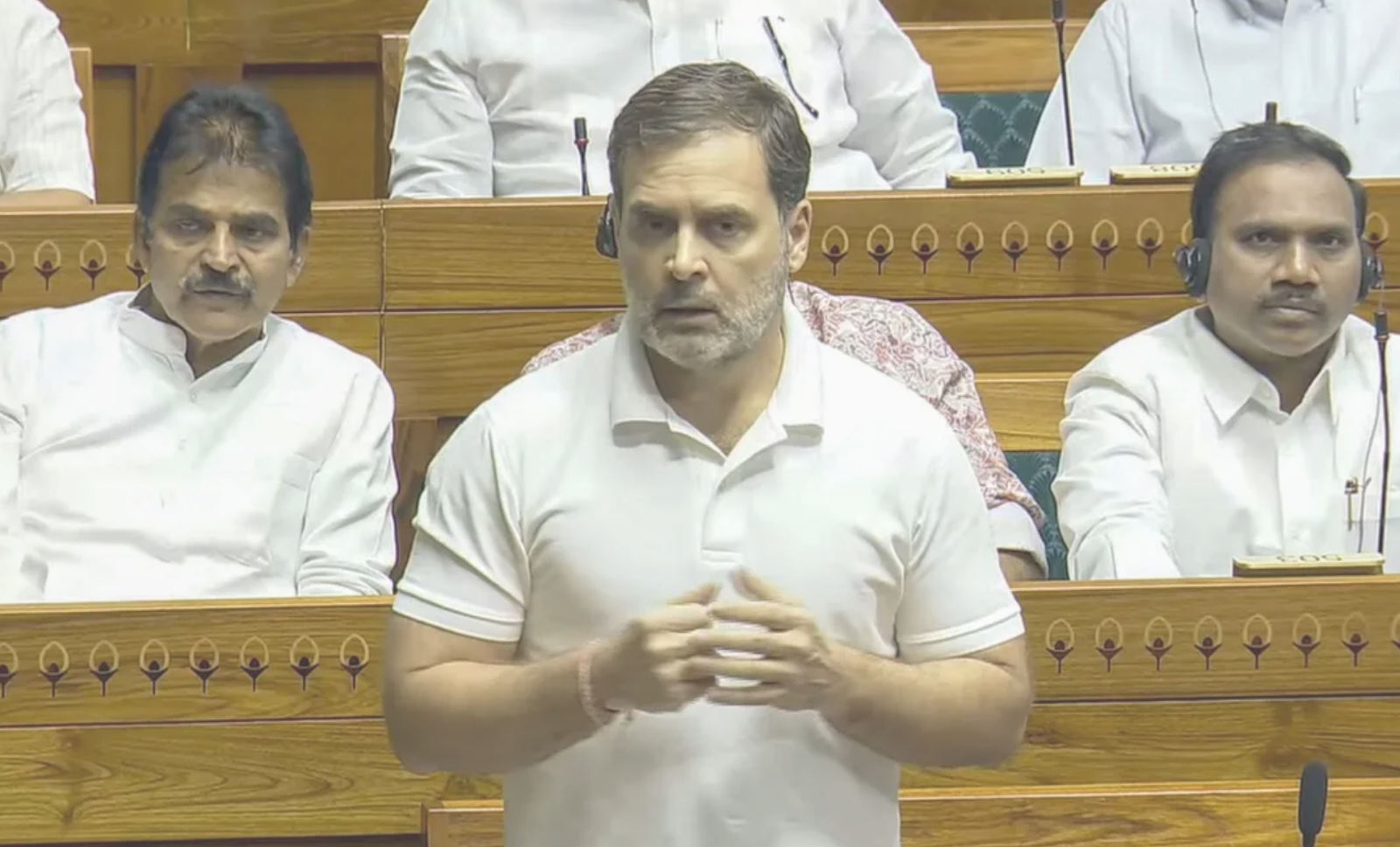 Lok Sabha opposition leader Rahul Gandhi demanded a discussion on voter list in the House